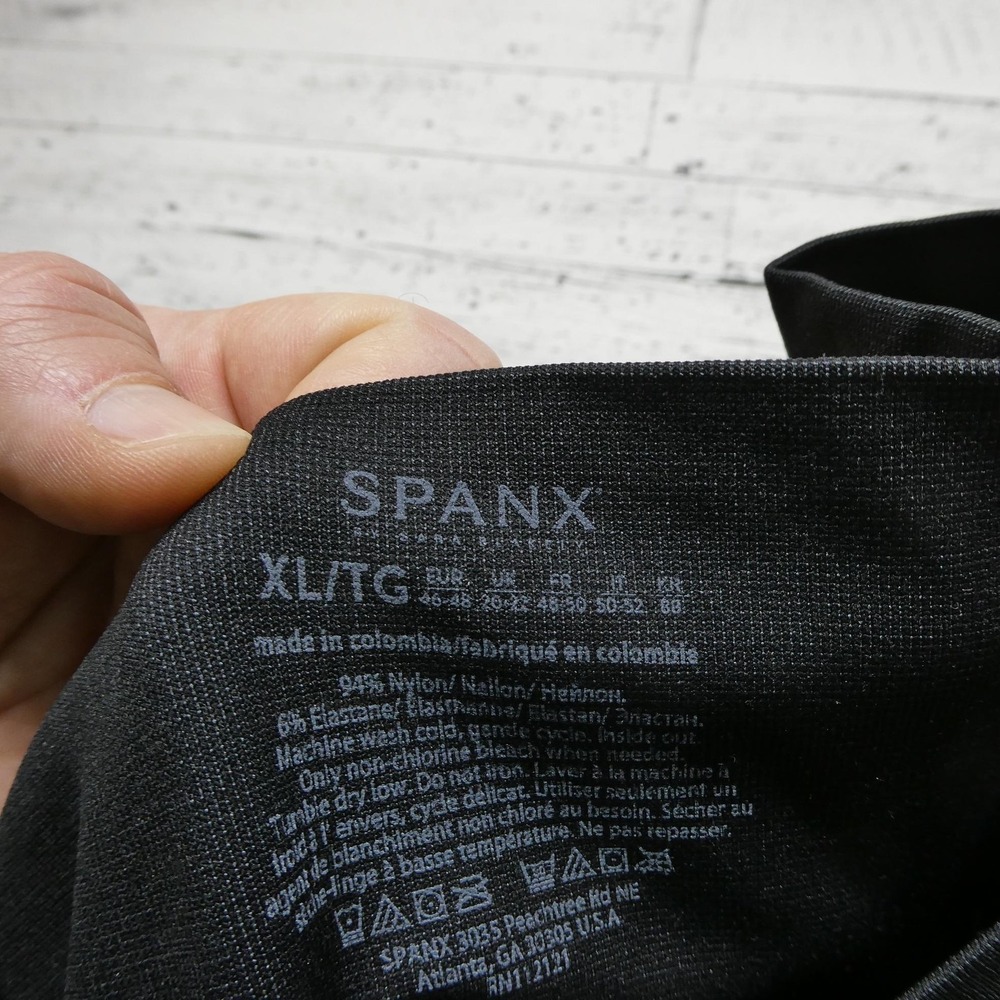 Spanx Leggings Womens XL Black High Rise Moto Shaping Compression Ankle 50193R - Picture 5 of 13